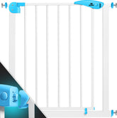 KIDIZ® Traphekje zonder boren - Veiligheidshekje - 74-87cm - Wit